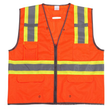 Reflective Vest with 4 Pockets, Meet En471